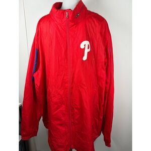 Men's GIII Sports Philadelphia Phillies Jacket Red Full Zip Coat Size XL